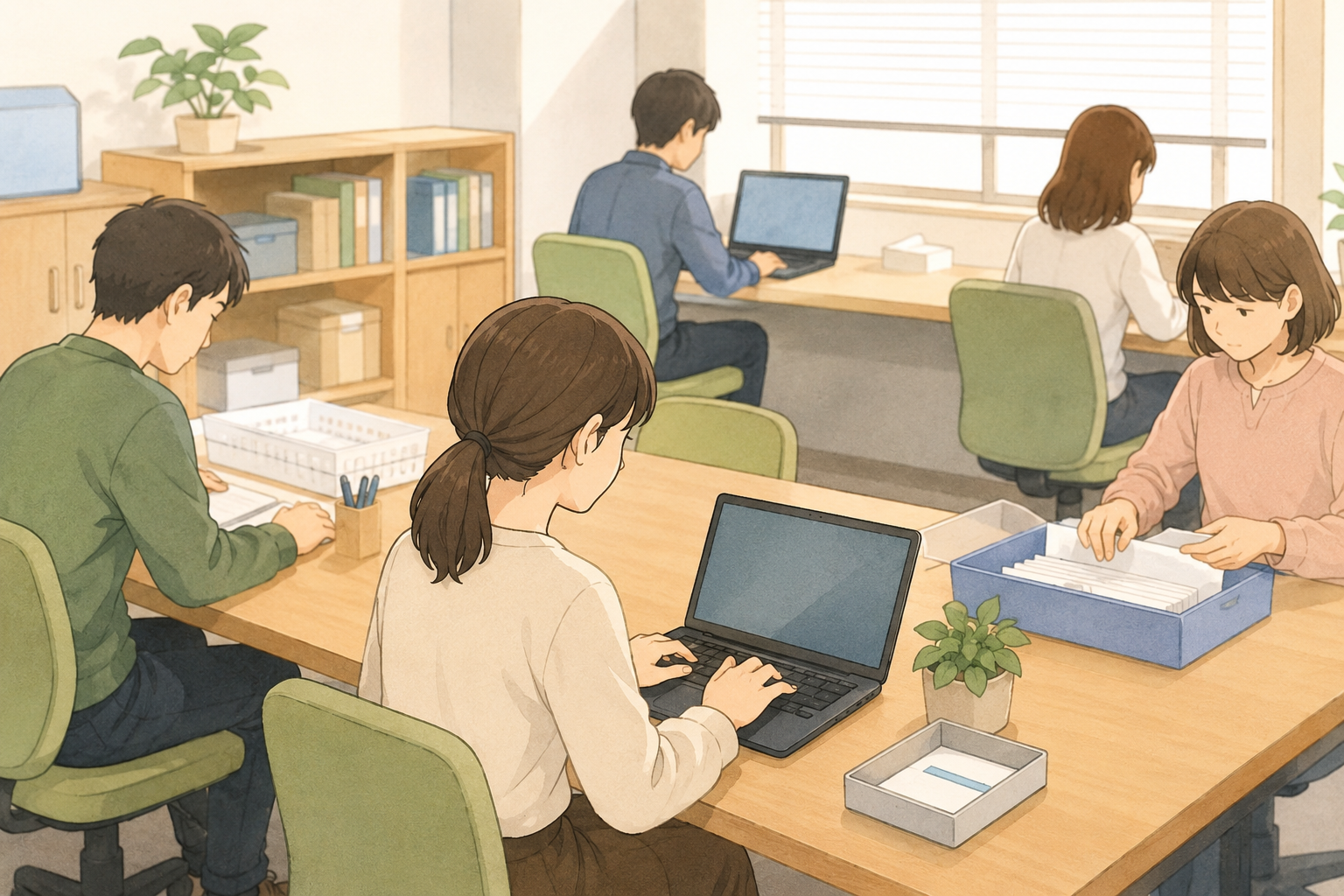 ほまれの家 長後店で働く利用者の様子