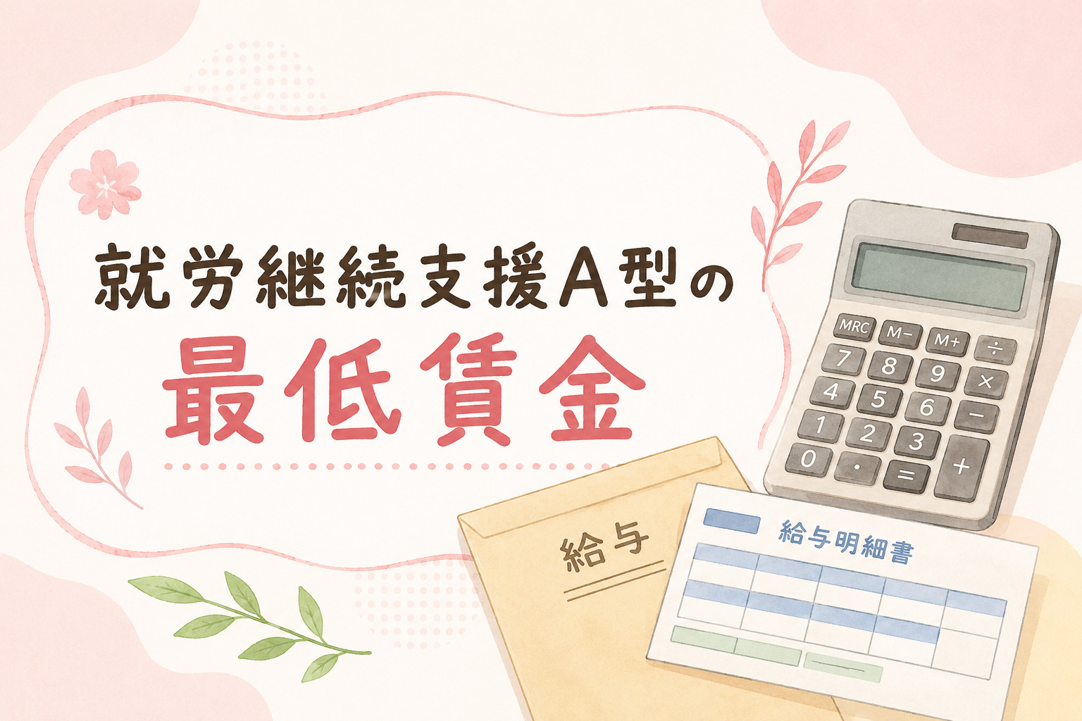 就労継続支援A型の最低賃金について解説する記事のアイキャッチ