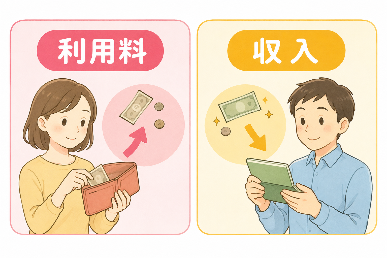 生活保護の相談窓口へ相談する様子をイメージしたイラスト