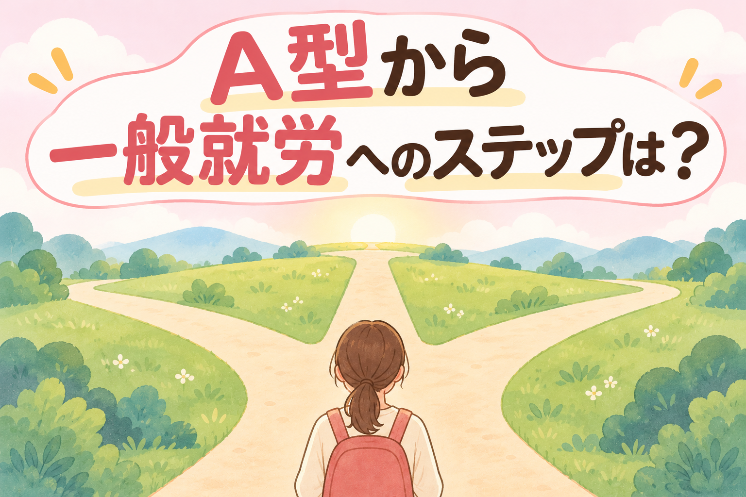 就労継続支援A型から一般就労までのステップを解説する記事のアイキャッチ