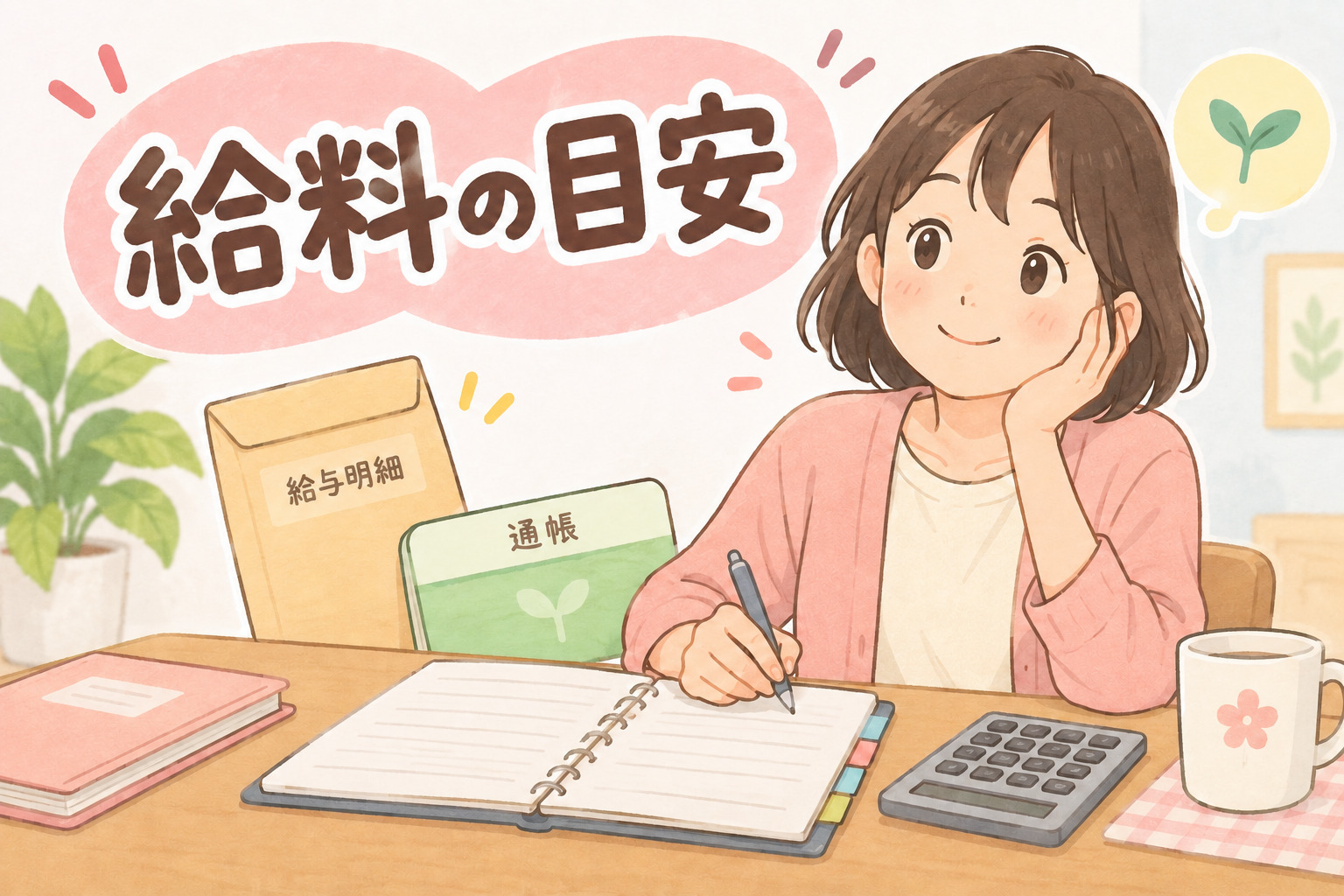 就労継続支援A型の給料の目安をイメージした図解