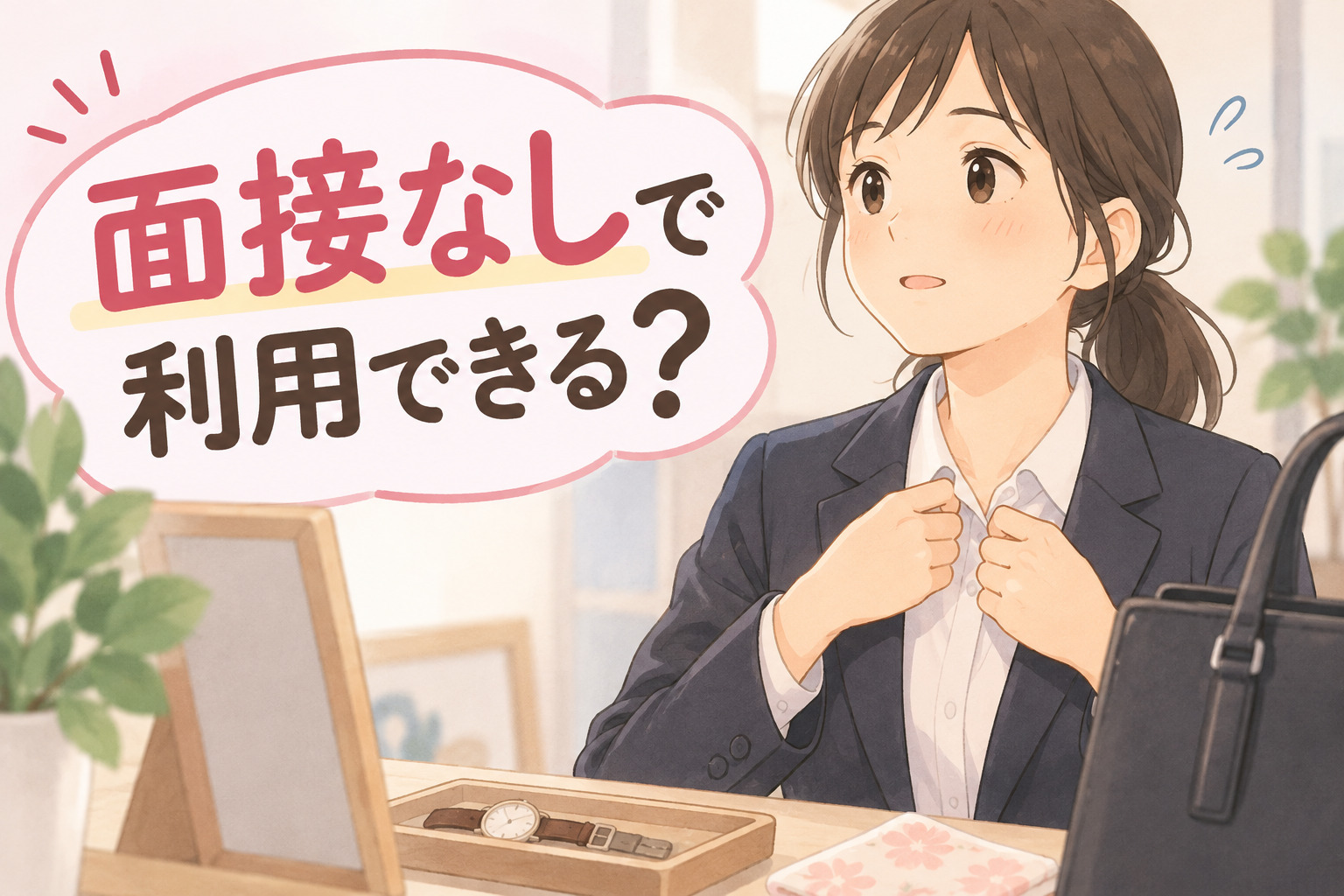 就労継続支援A型は面接なしで利用できるかを解説する記事のアイキャッチ